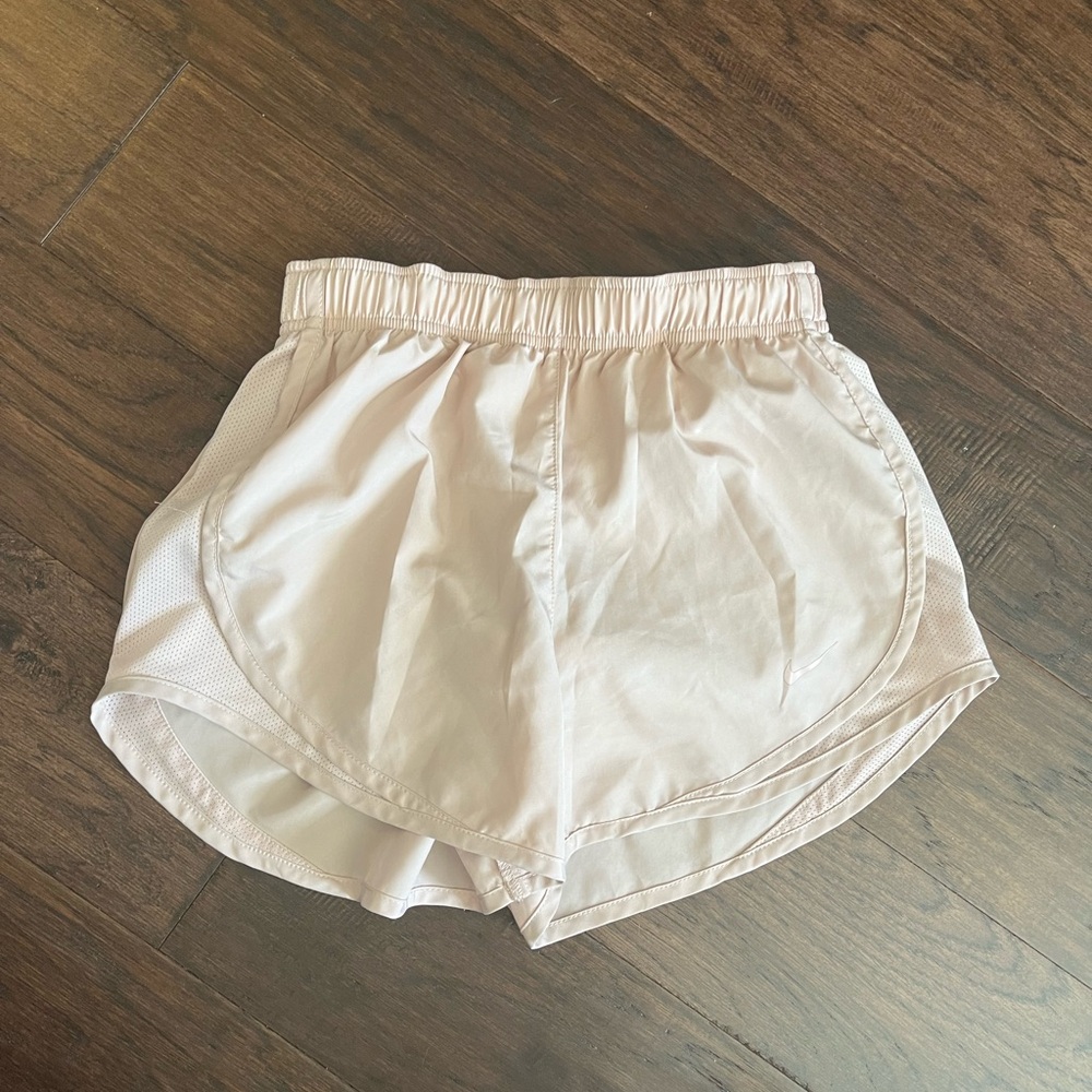 Nike Women's Light Pink Dri-Fit Athletic Shorts